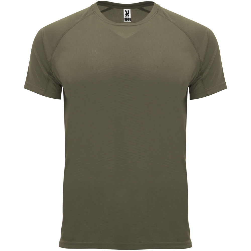 Bahrain 135 g/m² sportshirt met korte mouwen voor heren - Militair groen