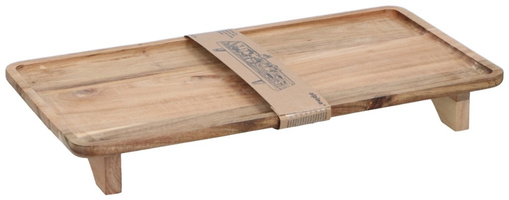 ALPINA Serving Tray 42x22cm- Bruin