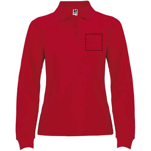 Estrella 220 g/m² damespolo met lange mouwen