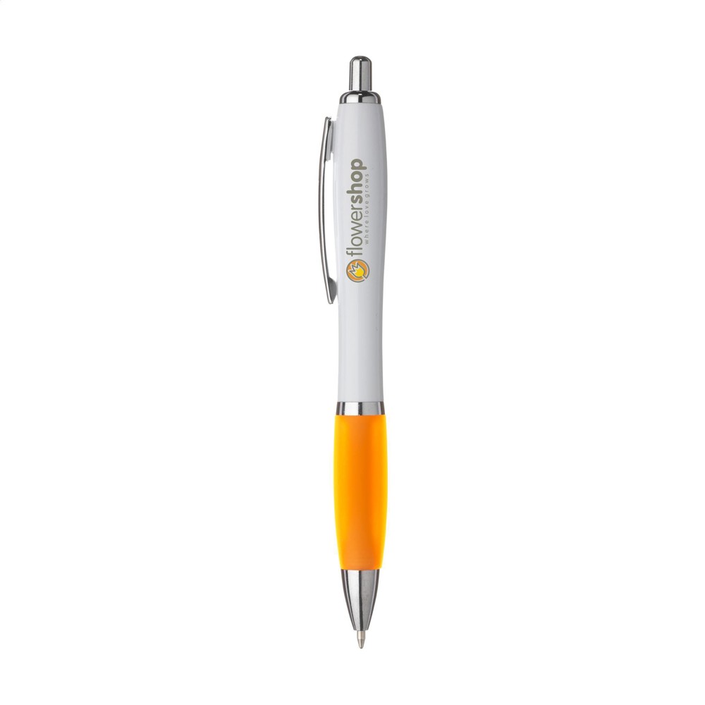 Athos White pennen - oranje (± PMS 1505)