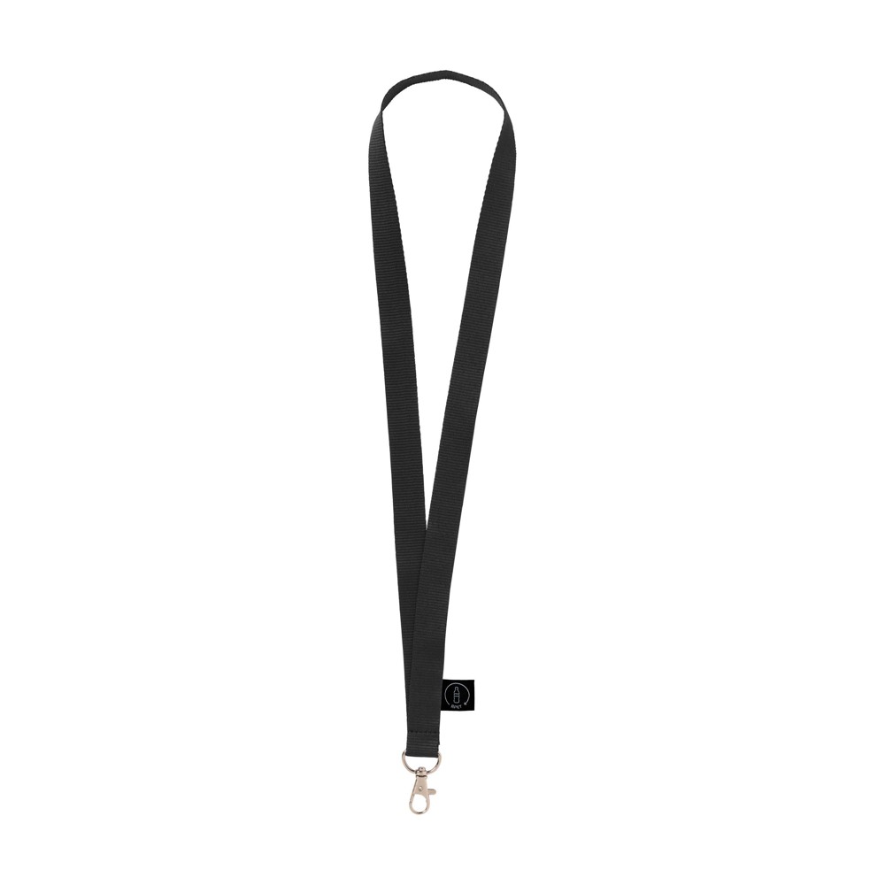 KeyCord Budget GRS RPET 2 cm - zwart