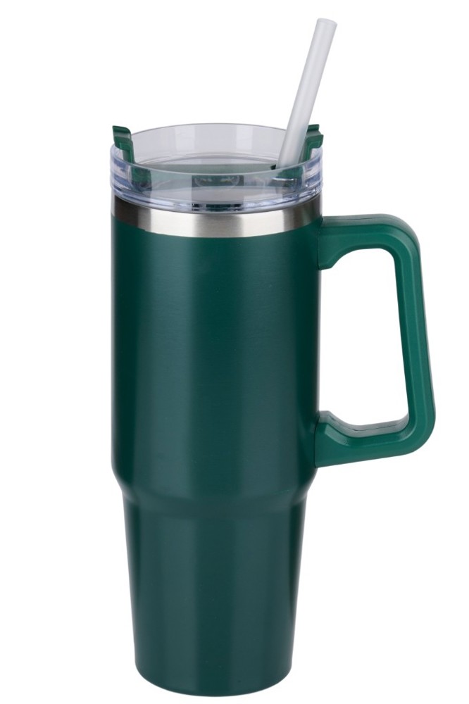 ALPINA Vacuum Mug with Straw 900ml- Black/White/Beige/Green