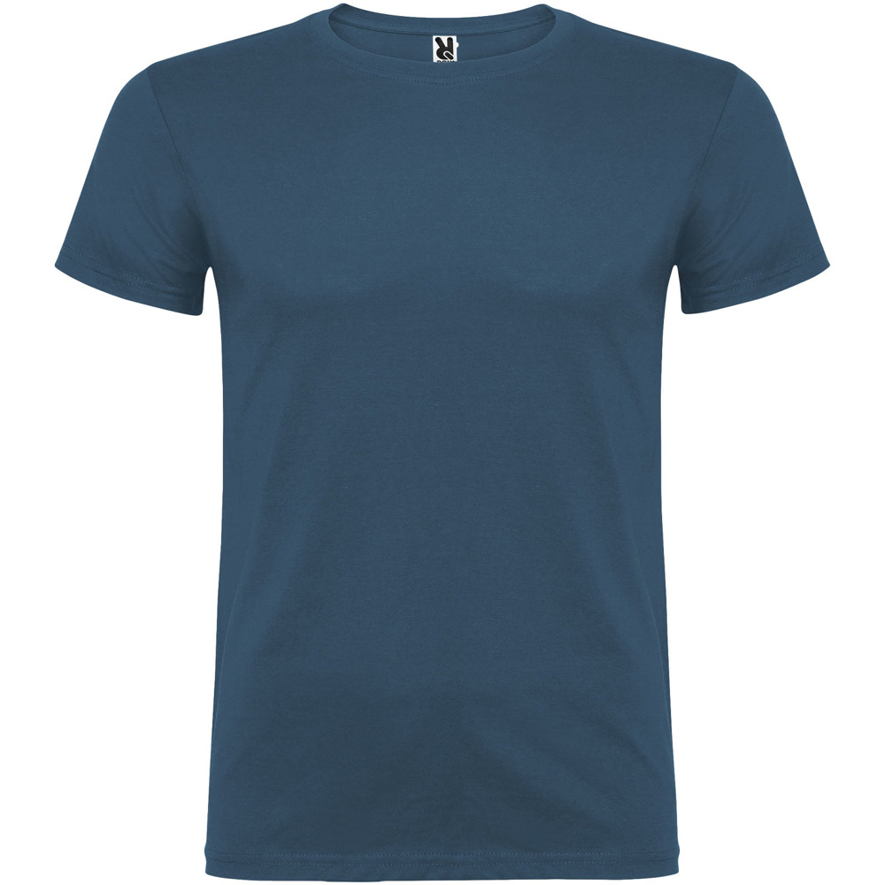 Beagle 155 g/m² herenshirt met korte mouwen - Maanlichtblauw