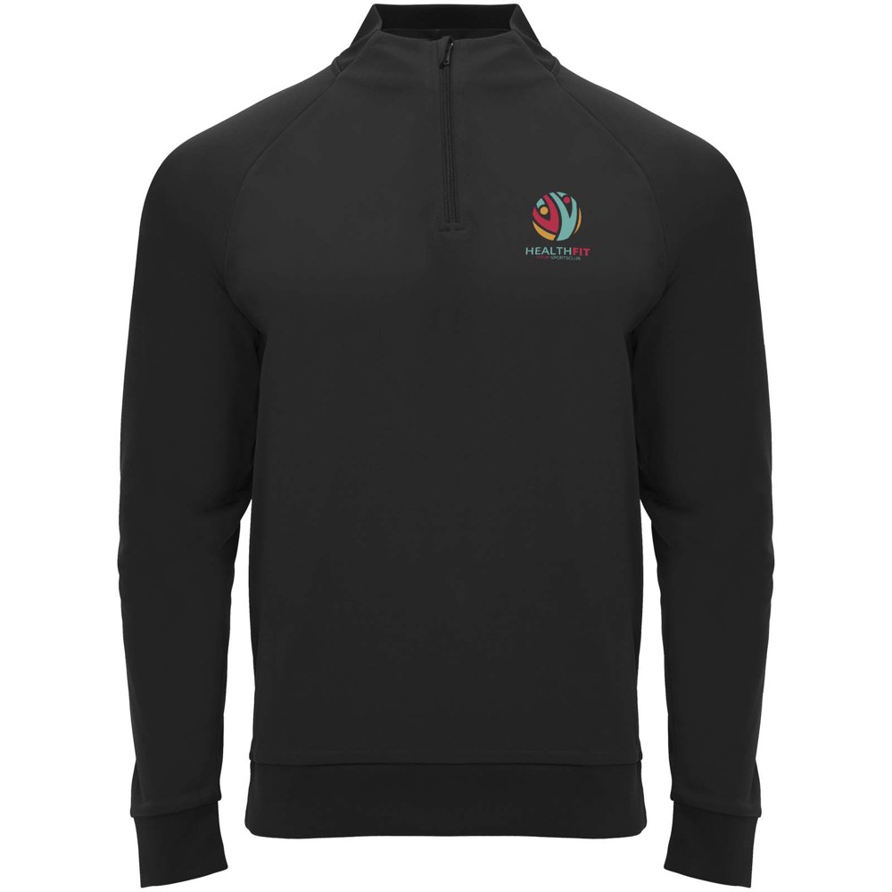 Epiro 200 g/m² unisex sweatshirt met lange mouwen en kwartrits