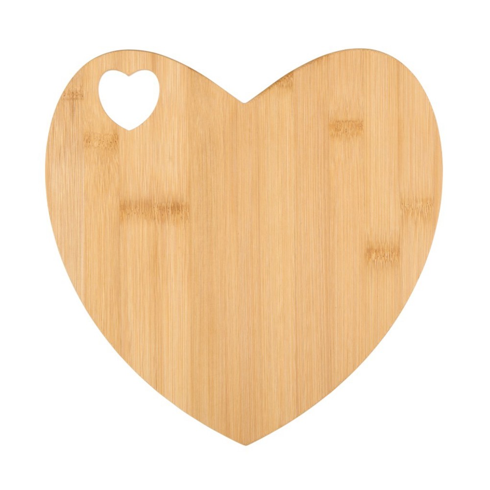 ALPINA Heart Shaped Cutting Board 27x26cm- Bruin