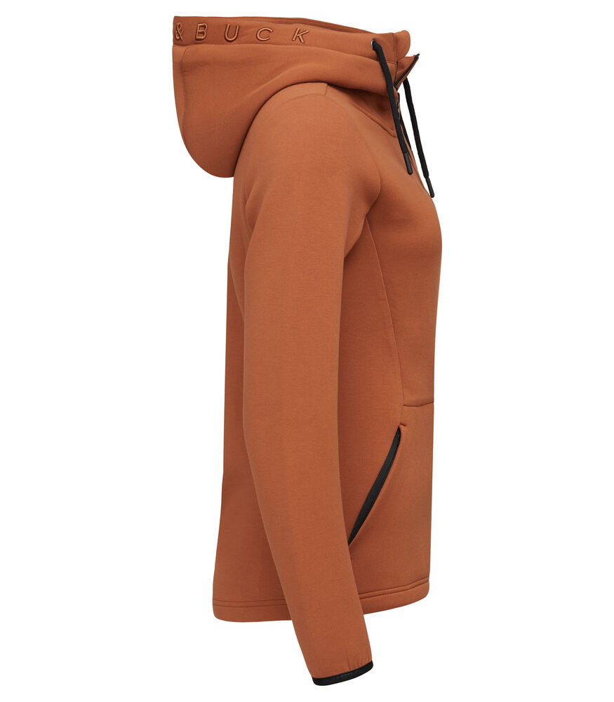 Cutter & Buck - Pemberton Hood FZ Dames Roest Oranje S