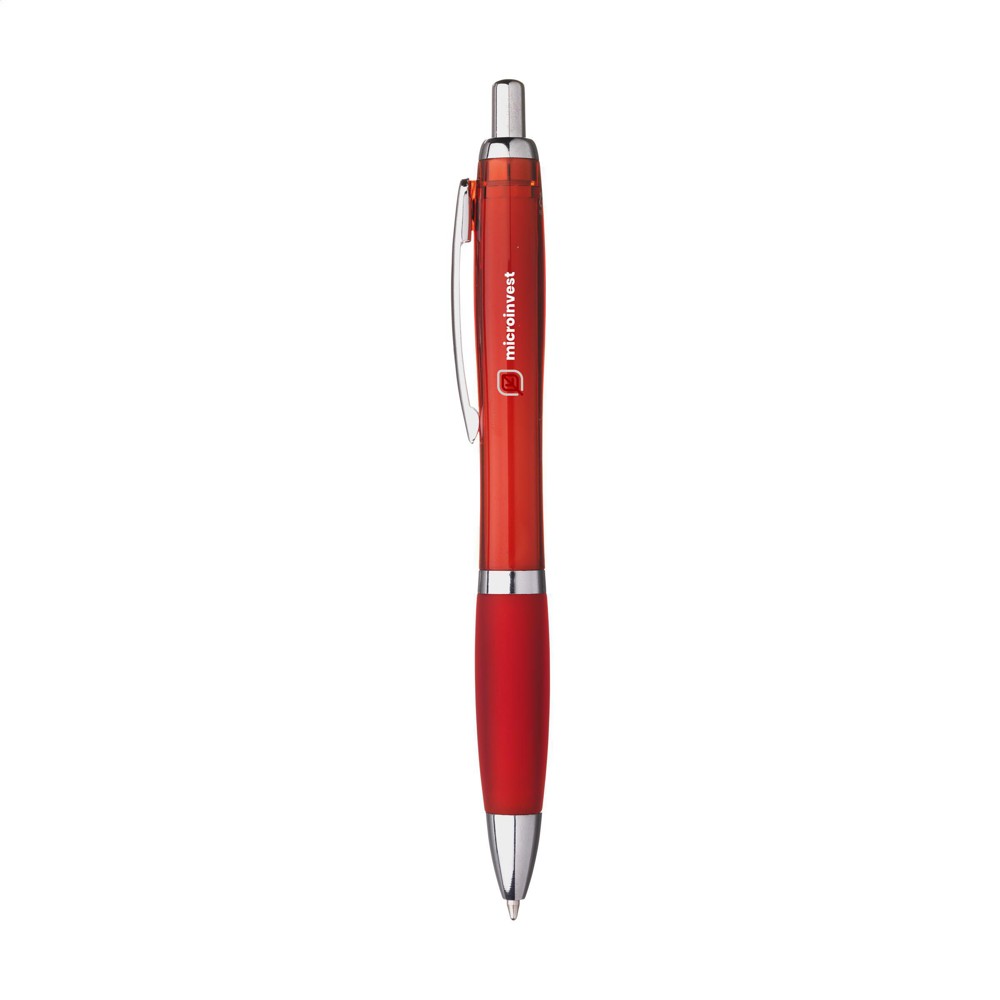 Athos Solid RCS Recycled ABS pennen - rood (± PMS 200C)