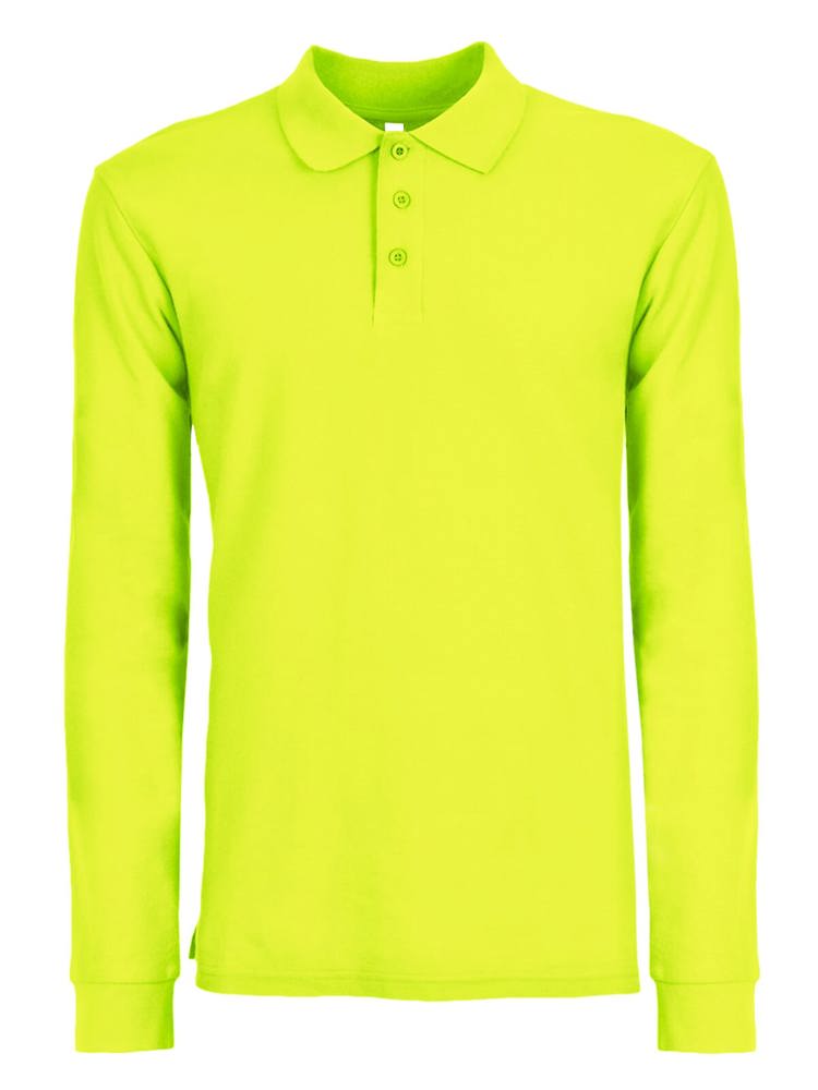 BS Evolution long sleeve polo, 180 gr/m² - Safety Yellow (13-0630 TN)
