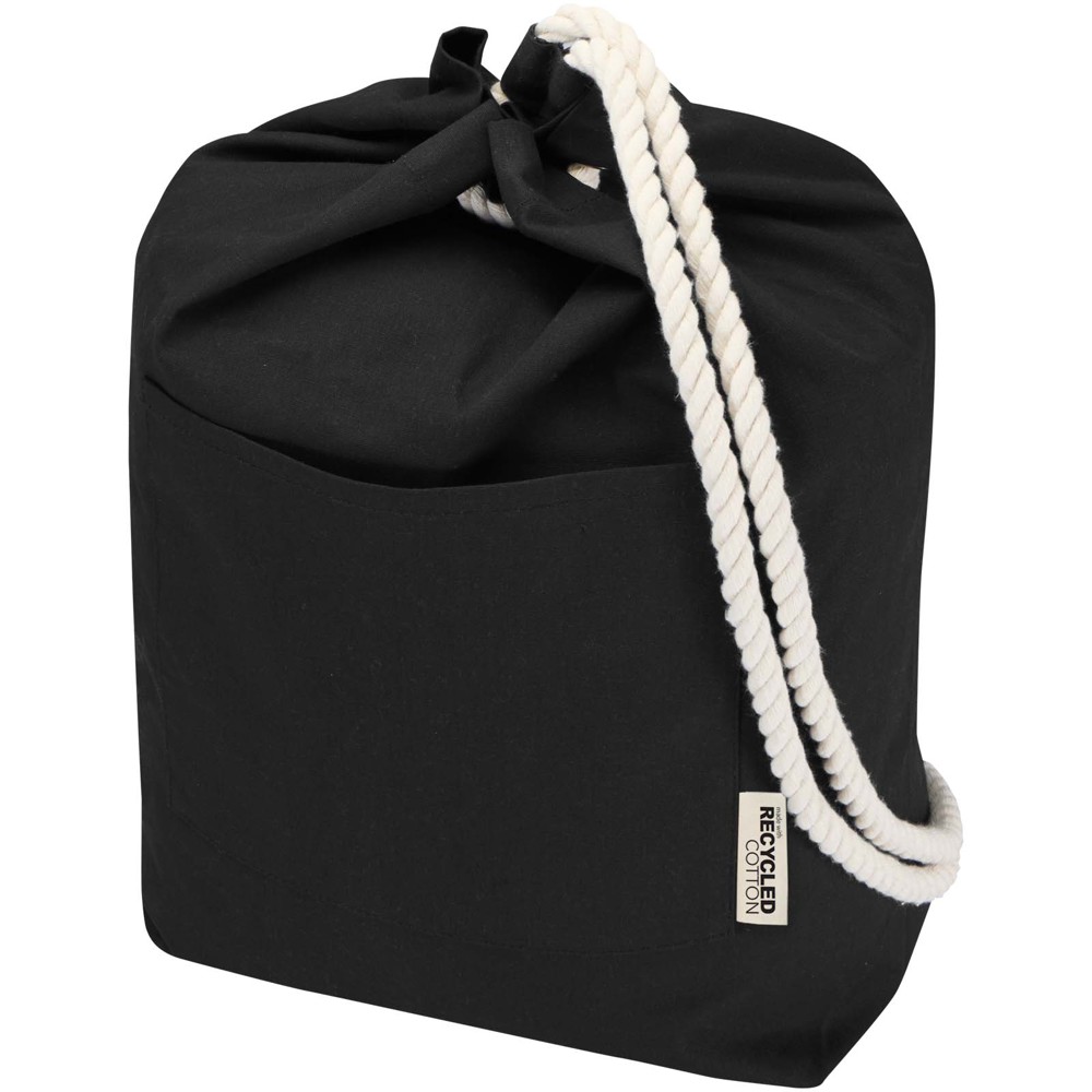 Florida 270 g/m² GRS gerecyclede sailor duffel bag 15 l - Zwart