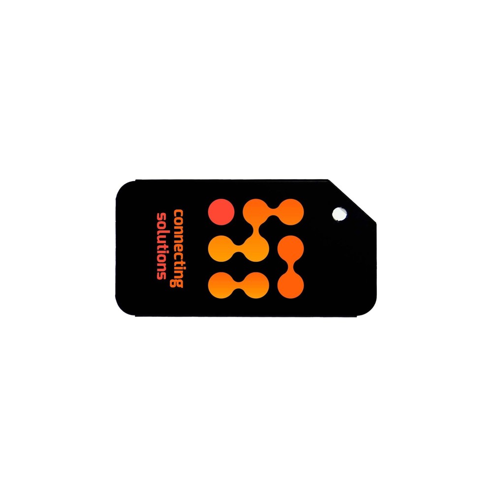Luggage Tag Aluminium- Zwart