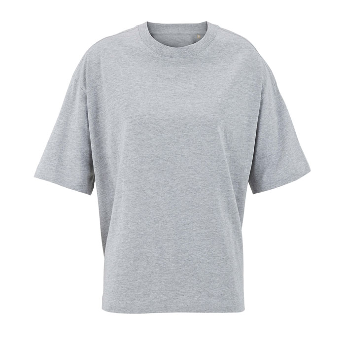 BOXY WOMEN - BOXY OVERSIZE T-SHIRT DAMES - Lichtgrijs Gemêleerd