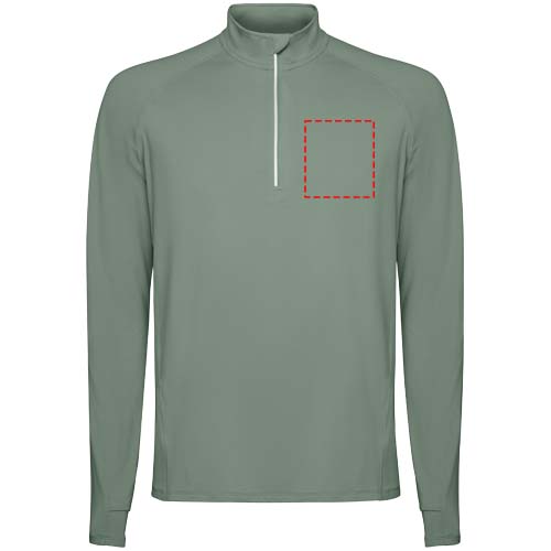Estambul 200 g/m² herensweater met lange mouwen en halve rits