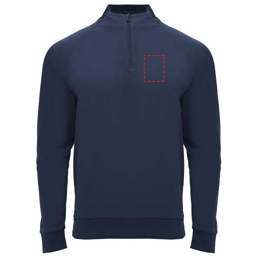 Epiro 200 g/m² unisex sweatshirt met lange mouwen en kwartrits