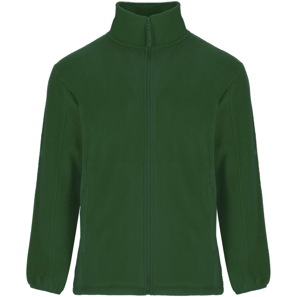 Artic fleece herenjack met volledige rits - Flessengroen