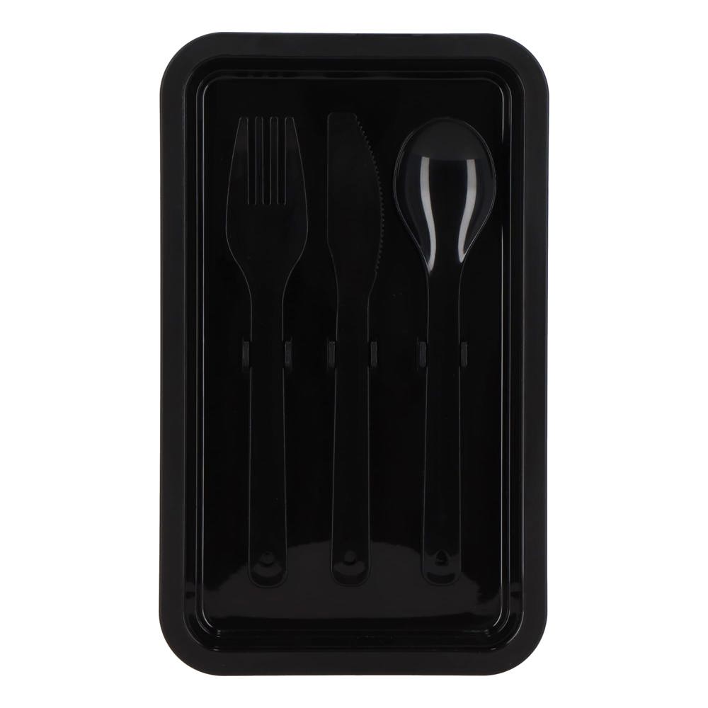 Dubbellaagse Lunchbox met Bestek