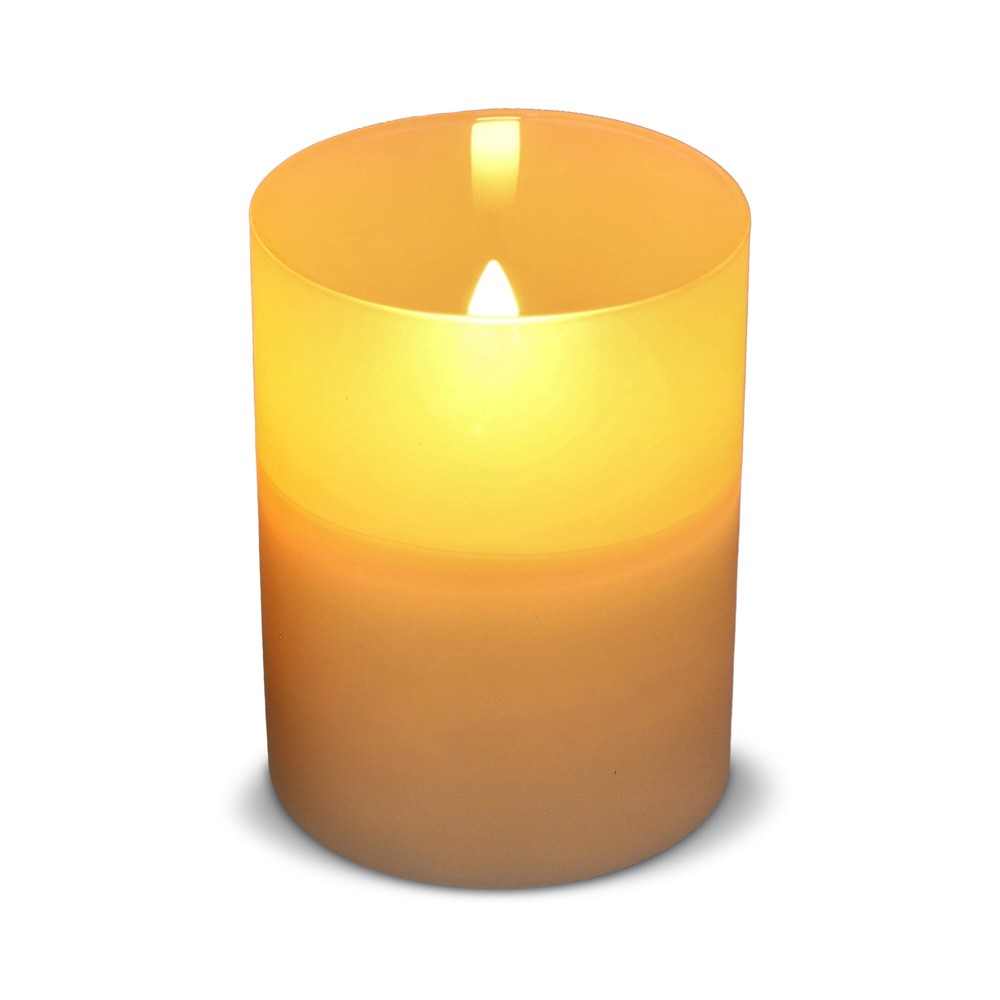 Nyelle oplaadbare LED Wax kaars in glas