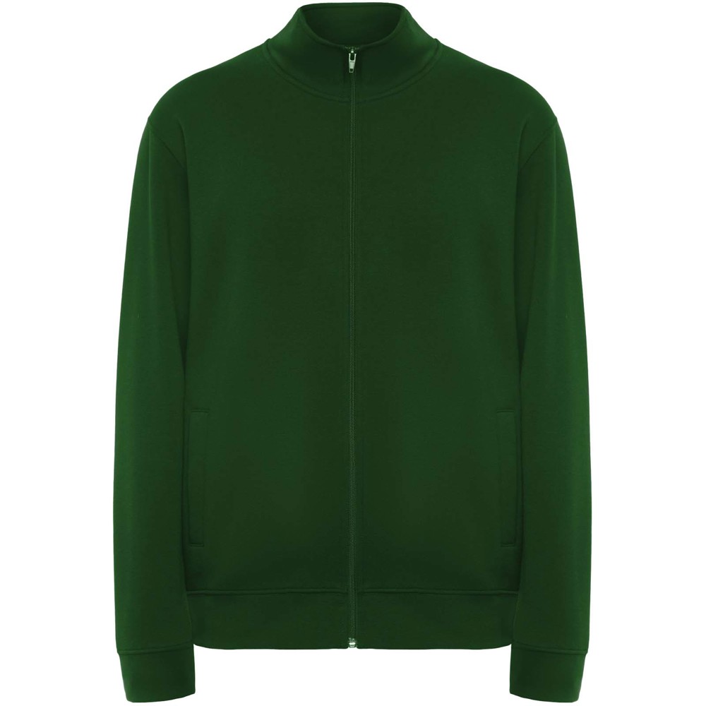 Ulan 280 g/m² unisex sweater met volledige rits - Flessengroen