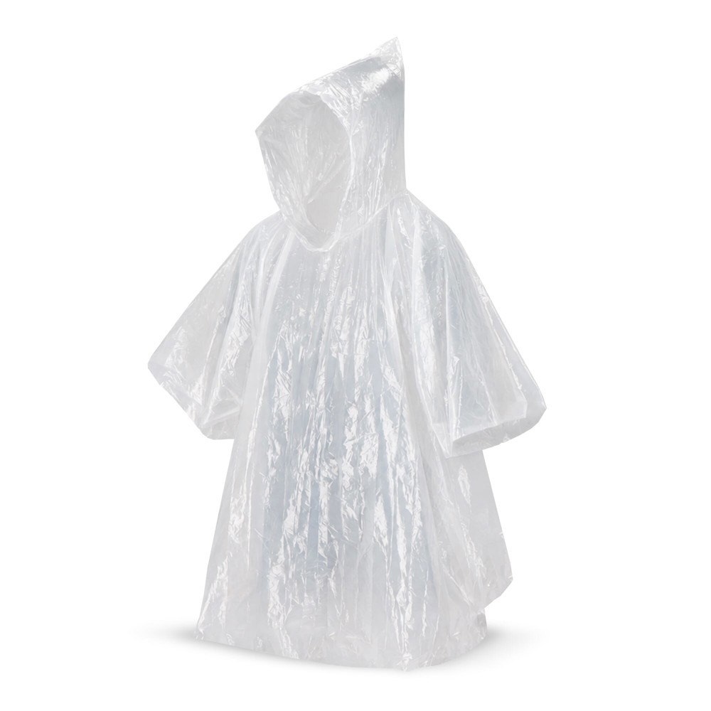 Bal met regenponcho