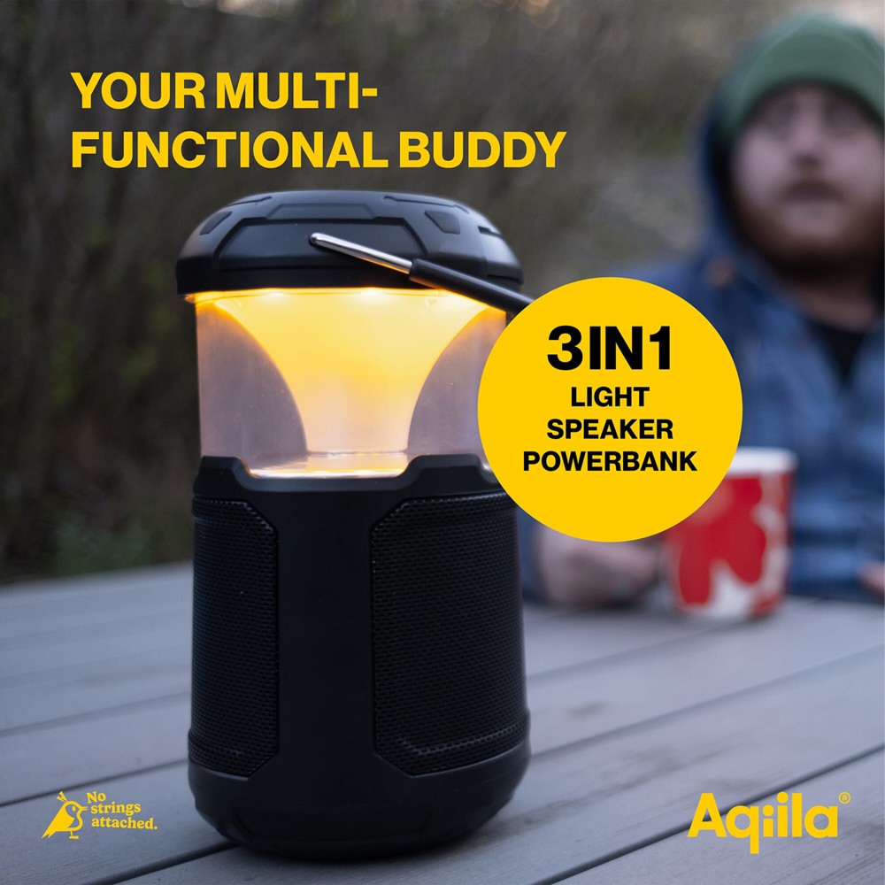 Aqiila Soundbird B10 Bluetooth Speaker met Lamp en Powerbank