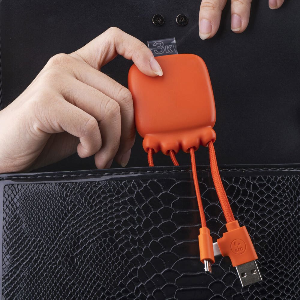 3192 | Xoopar Octopus Gamma 2 Powerbank met Bio Oplaadkabel 3000mAh 