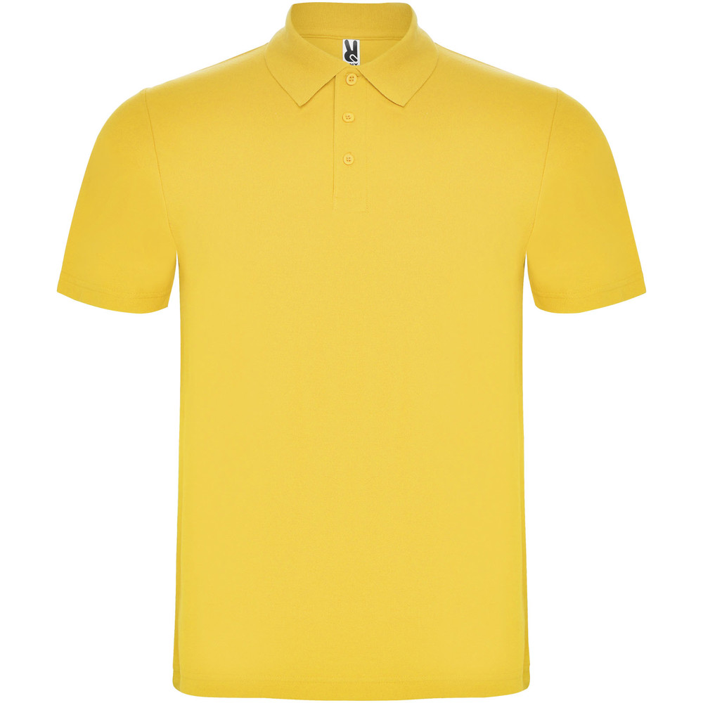 Austral 180 g/m² unisex polo met korte mouwen - Geel