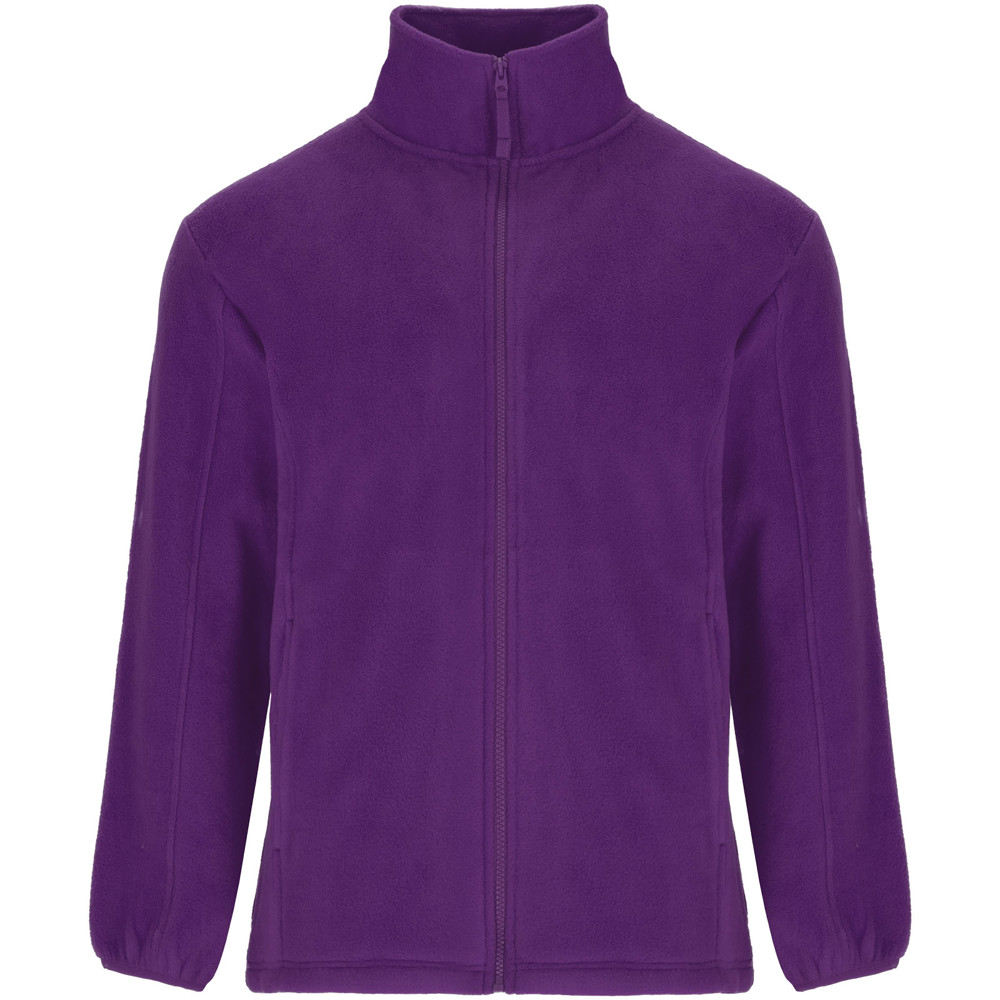 Artic fleece herenjack met volledige rits - Paars