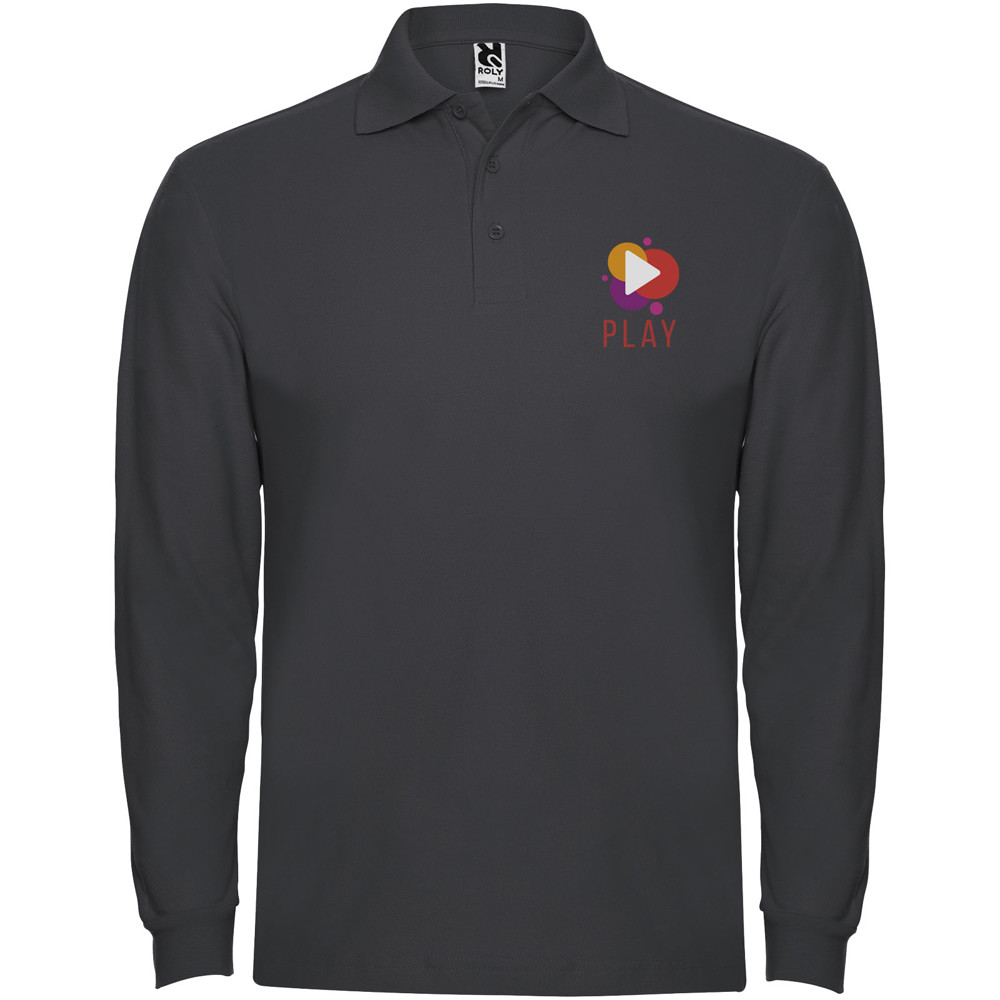 Estrella 220 g/m² herenpolo met lange mouwen