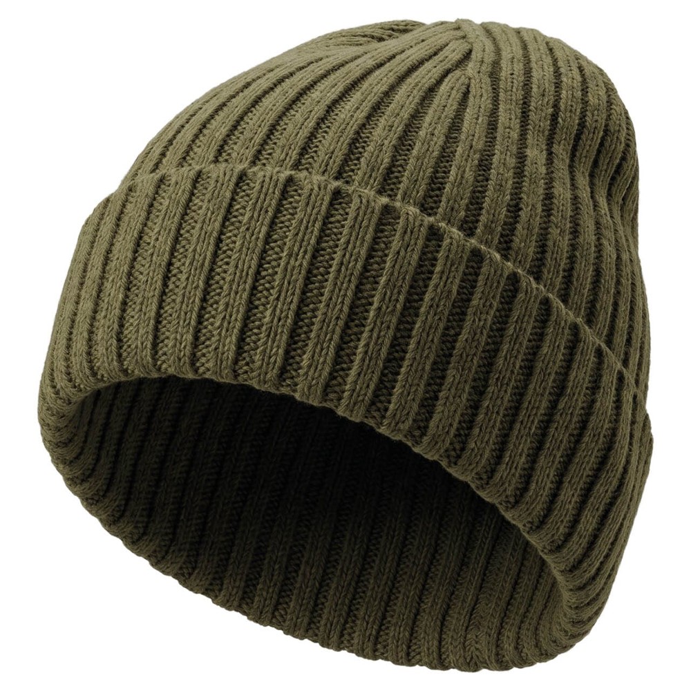 Nilton's Gebreide muts, 15% Merinowol - Olijfgroen (PMS 5815c) / Olijfgroen
