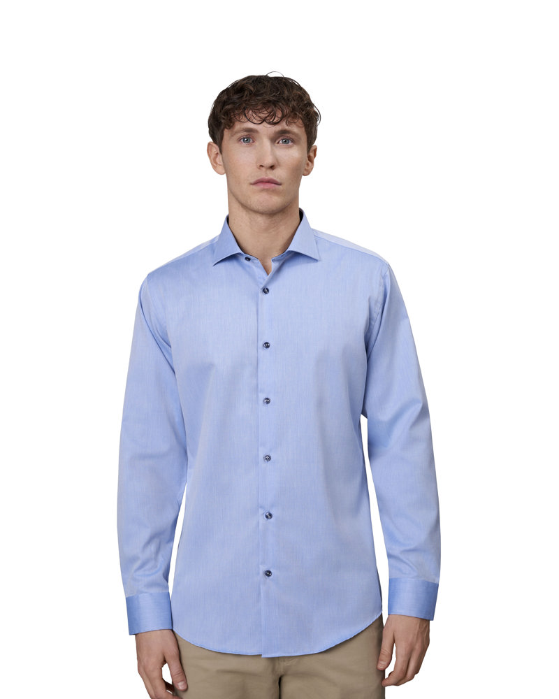 SEVEN SEAS Fine Twill Contrast | slim