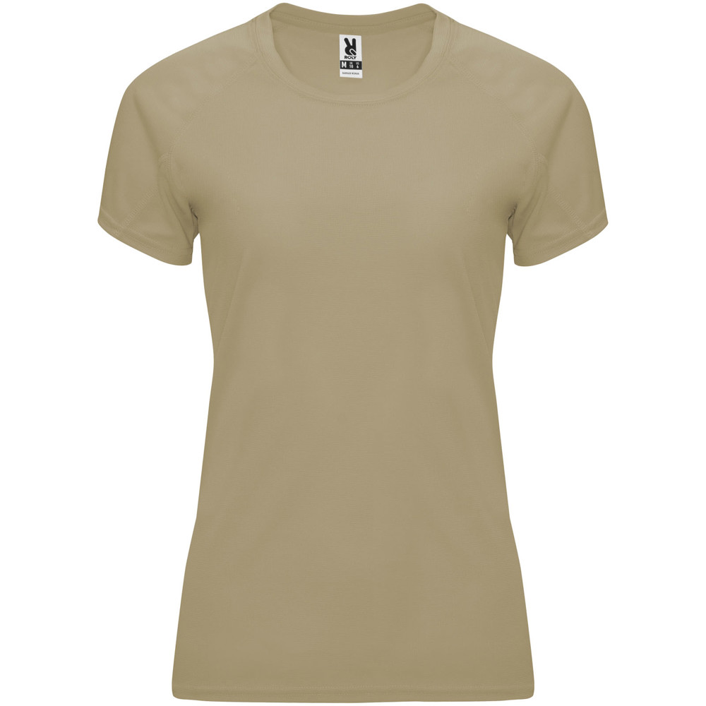 Bahrain 135 g/m² sportshirt met korte mouwen voor dames - Donkerzand