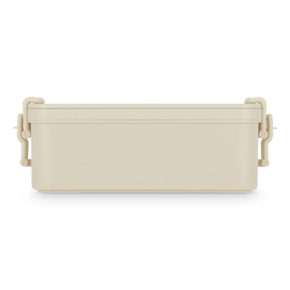 Dubbellaagse Lunchbox met Bestek