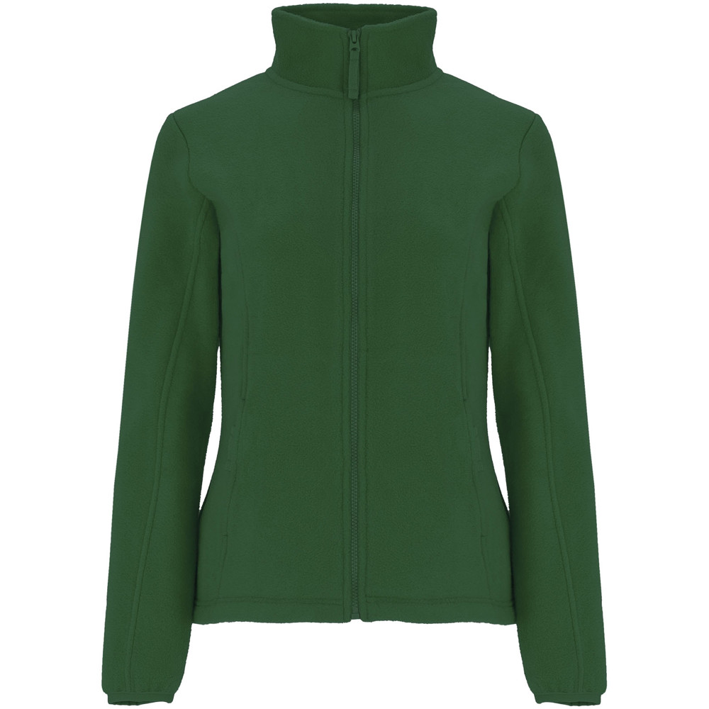 Artic fleece damesjack met volledige rits - Flessengroen