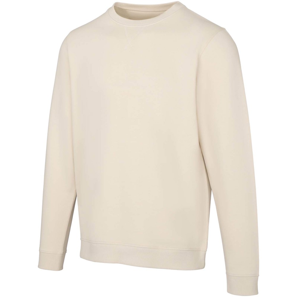 Jasper 280 g/m² unisex OCS gecertificeerde organische gerecyclede trui met ronde hals - Zandsteen