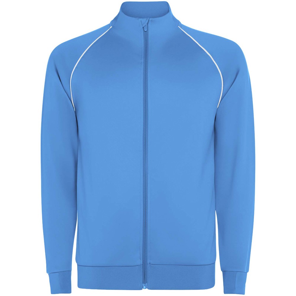 Valier-sweatshirt voor kinderen met doorlopende rits - Fluor turquoise