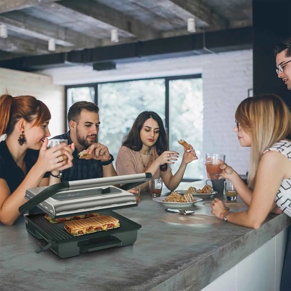 Tefal Inicio Grill Adjust- Zilver