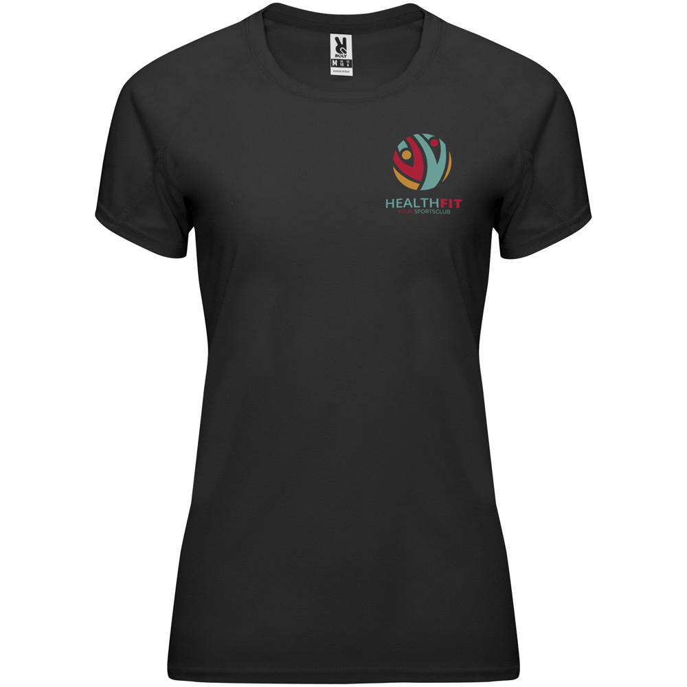Bahrain 135 g/m² sportshirt met korte mouwen voor dames