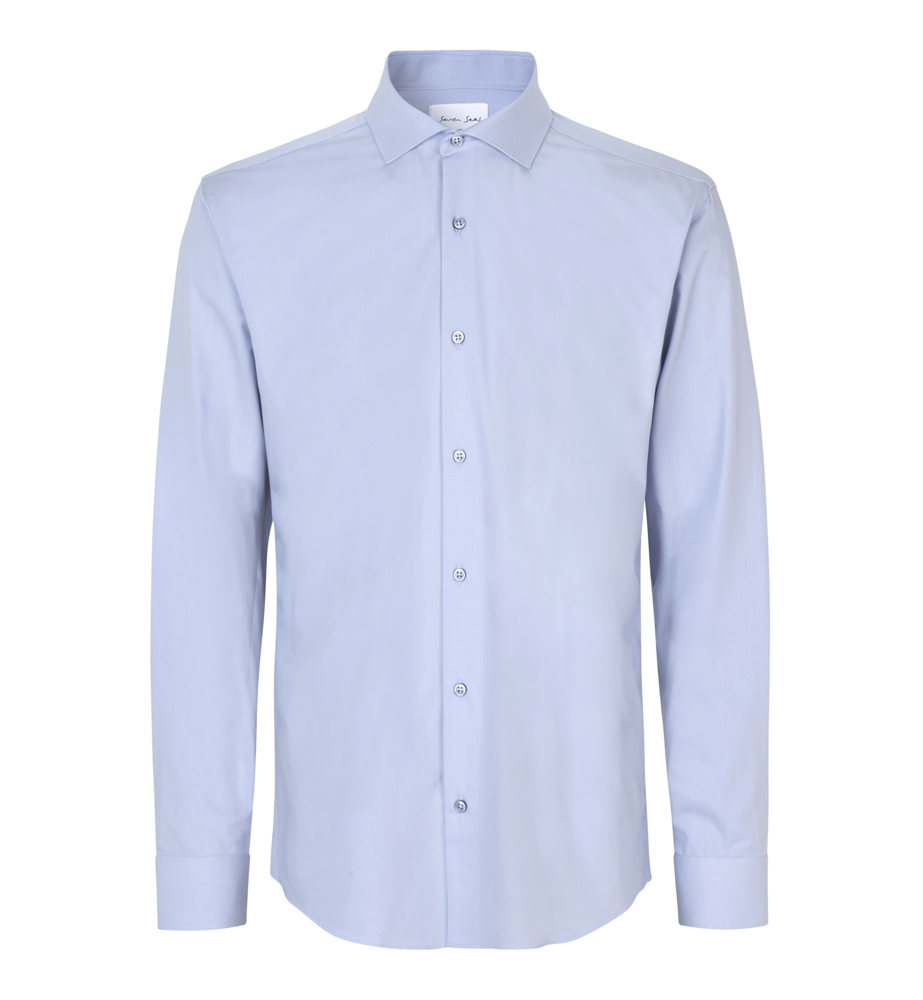 SEVEN SEAS Hybrid shirt | modern - Lichtblauw (C-700)