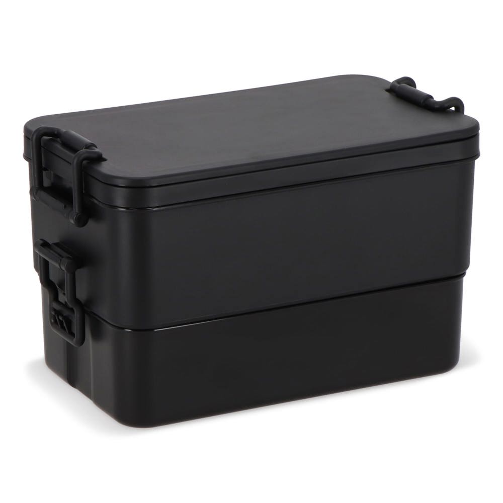 Dubbellaagse Lunchbox met Bestek