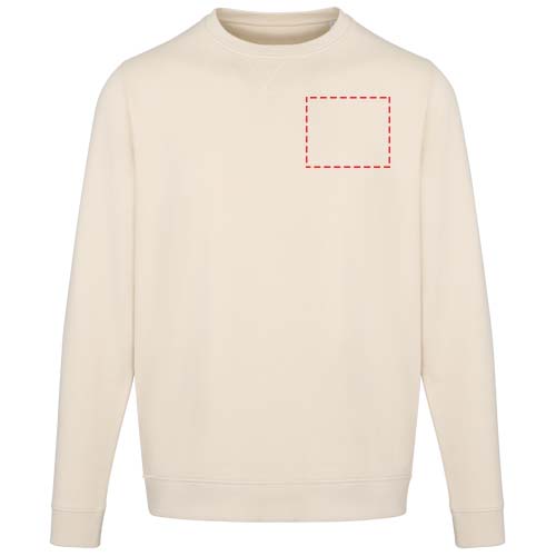 Jasper 280 g/m² unisex OCS gecertificeerde organische gerecyclede trui met ronde hals