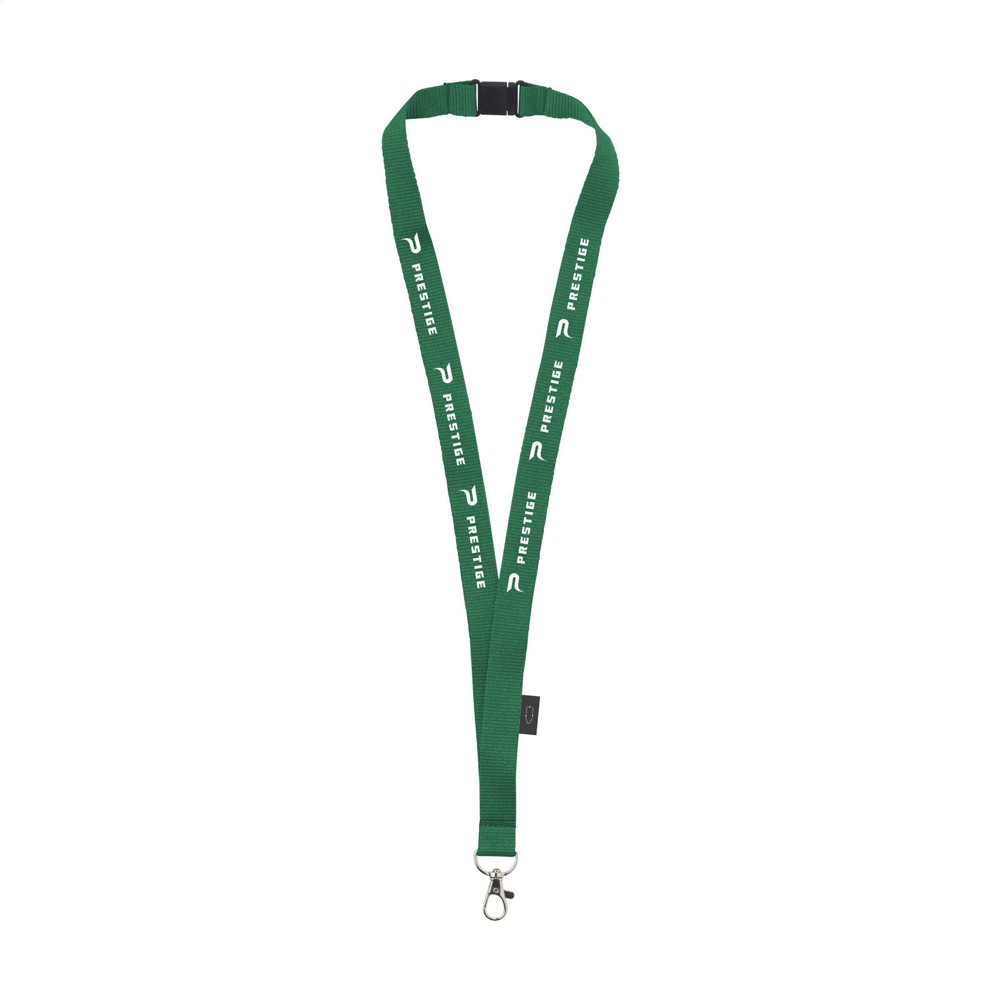 Lanyard Safety GRS RPET 2 cm keycord - groen (± PMS 348C)