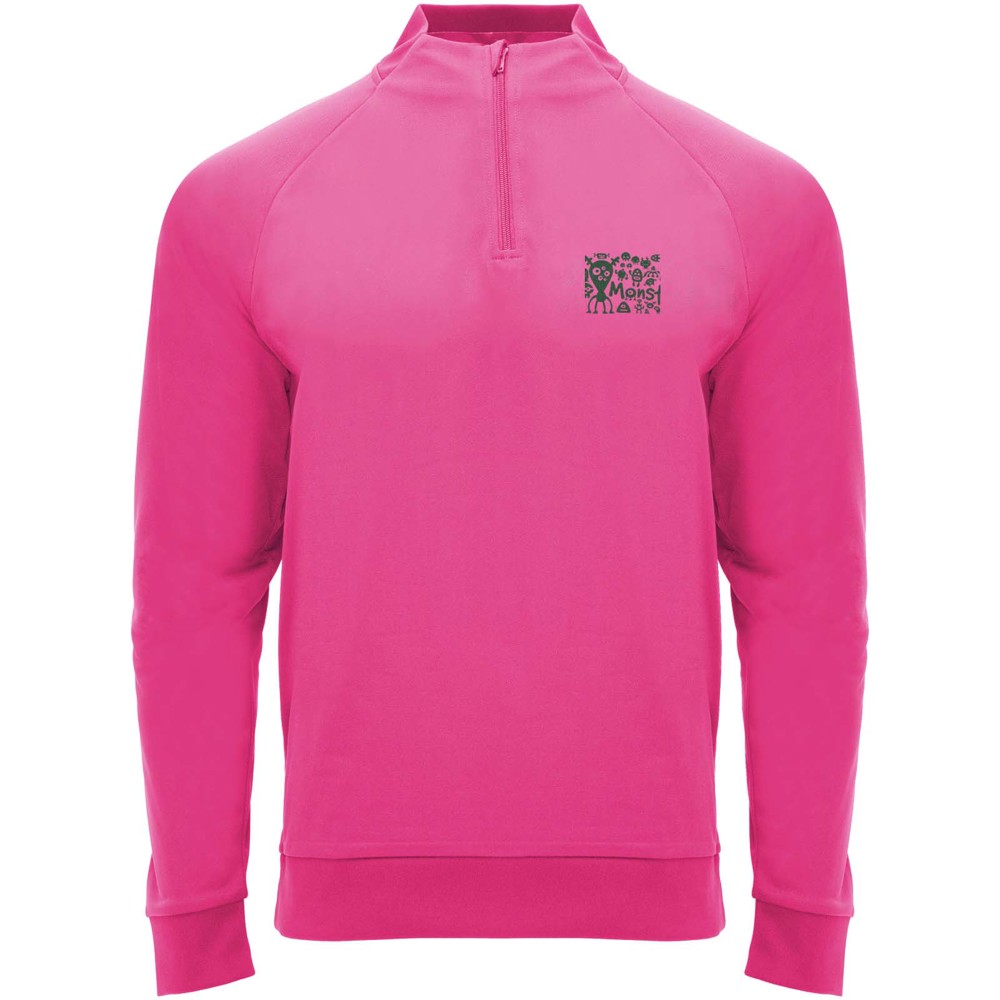 Epiro 200 g/m² sweatshirt met lange mouwen en kwartrits voor kinderen