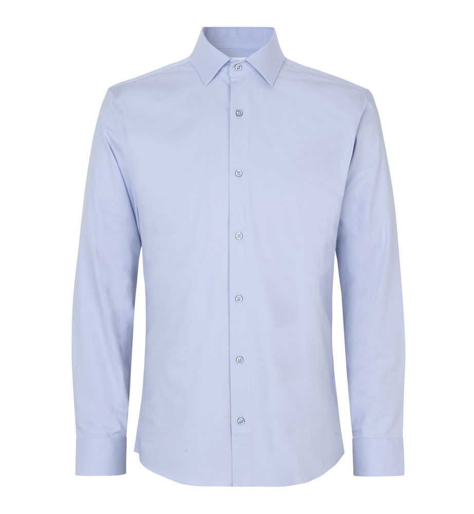 SEVEN SEAS Hybrid shirt | slim - Lichtblauw (C-700)