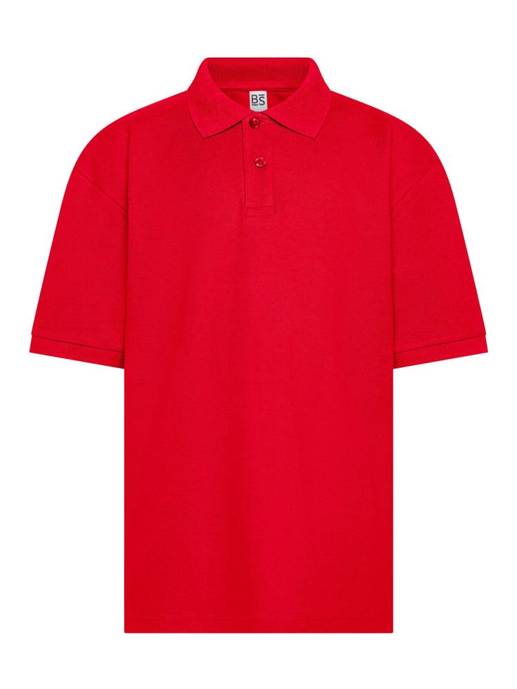 BS Evolution kids polo, 180 gr/m² - Rood (PMS 186c)
