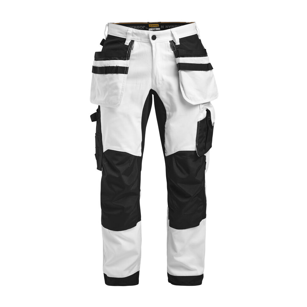 Jobman - 2174 Painters' Trousers Core Stretch - Wit/zwart