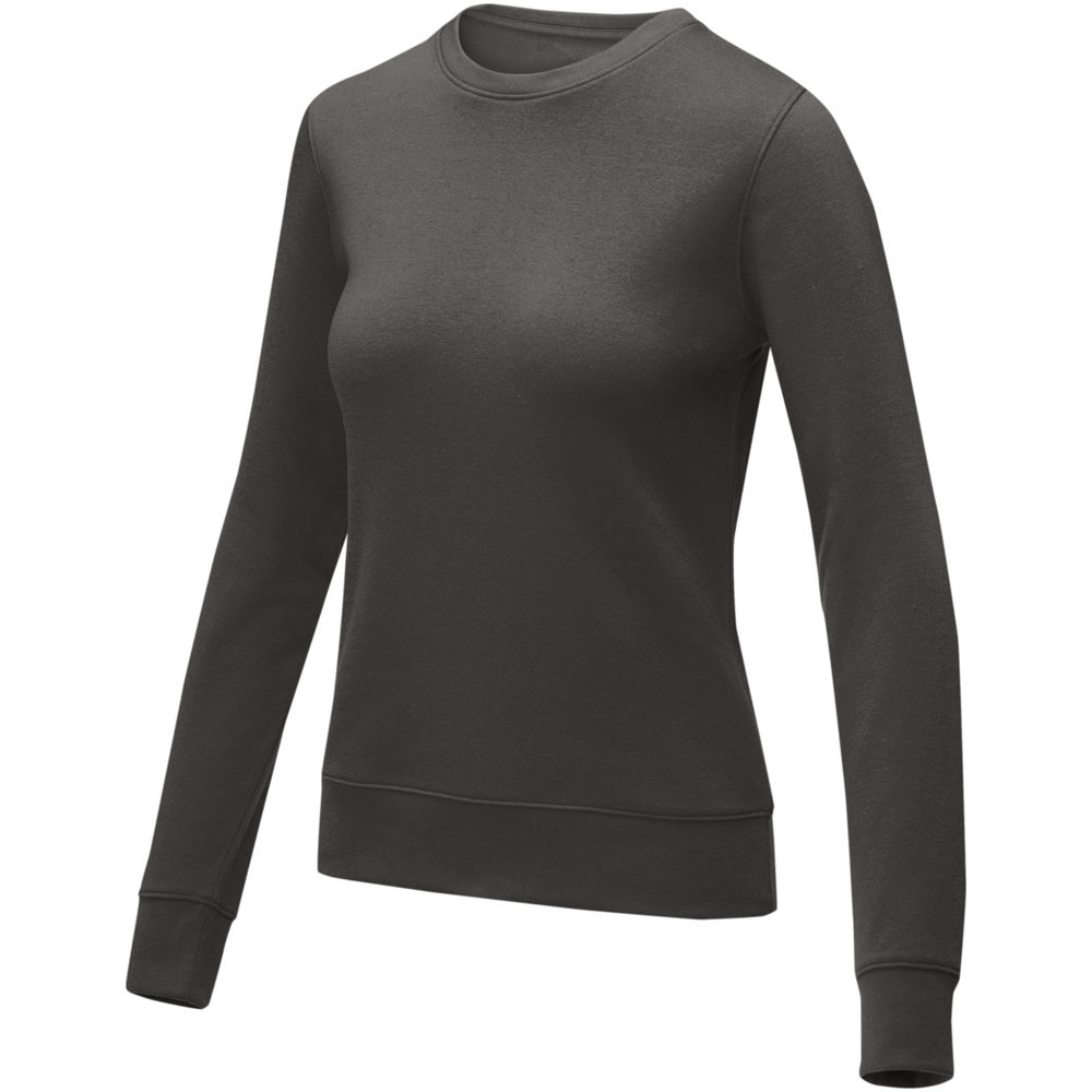 Zenon dames sweater met crewneck - Stormgrijs