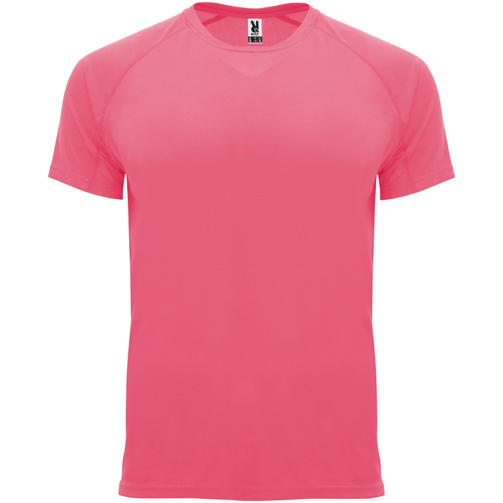 Bahrain 135 g/m² sportshirt met korte mouwen voor heren - Fluor lady pink