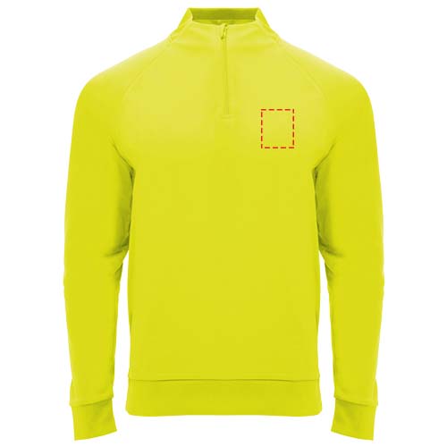 Epiro 200 g/m² sweatshirt met lange mouwen en kwartrits voor kinderen