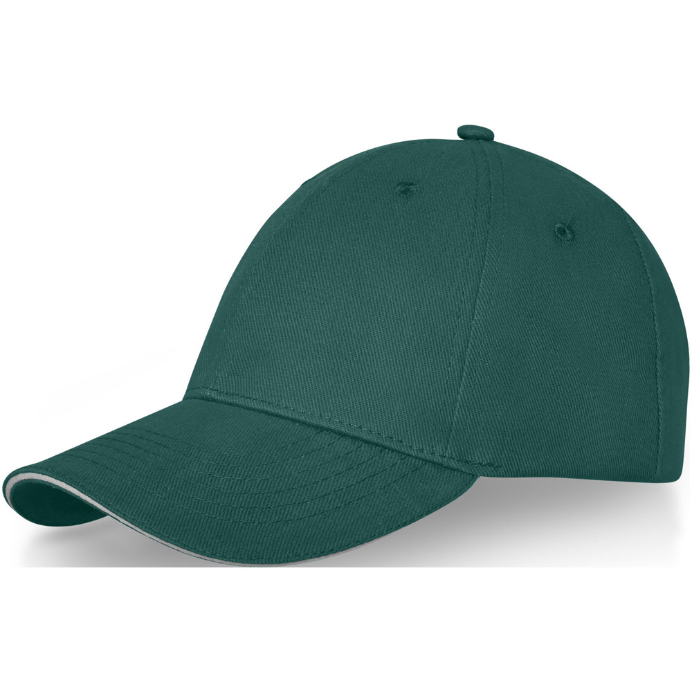 Darton 260 g/m² 6 panel sandwich cap - Bosgroen