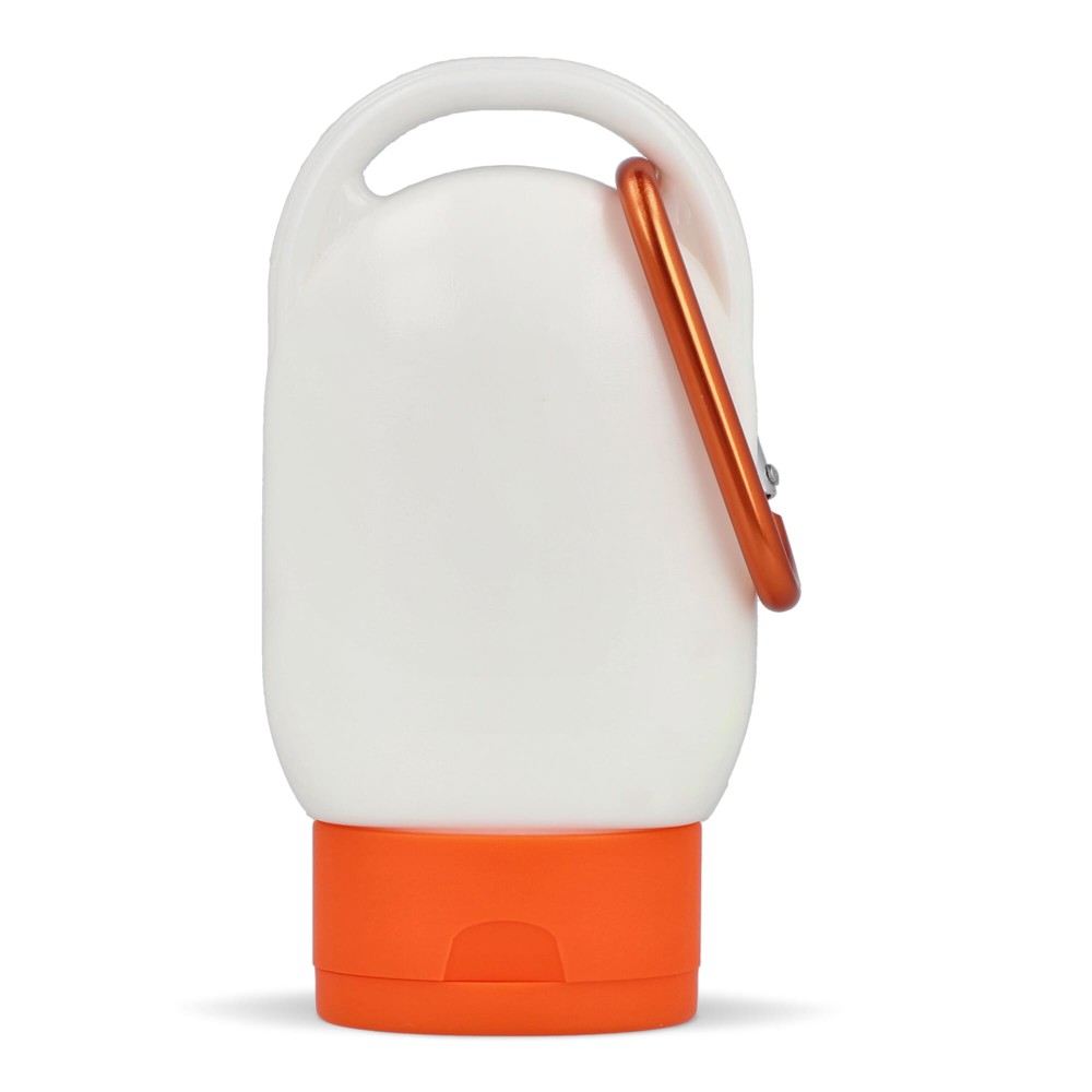 Zonnebrandlotion met Karabijnhaak SPF30 Gerecycled Materiaal 30ml - Oranje