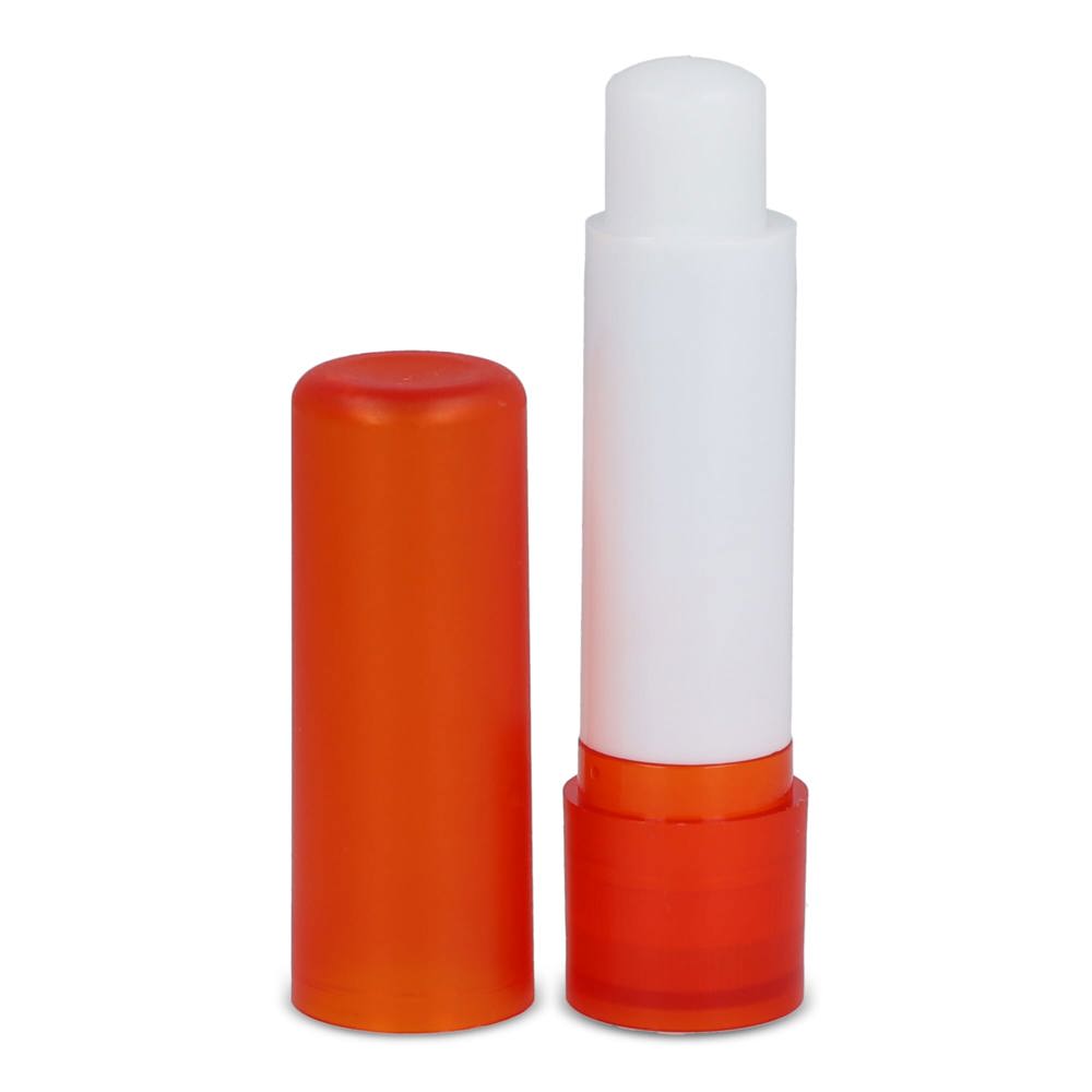 Klassieke lippenbalsemstick gerecycled materiaal - Ecru / Oranje